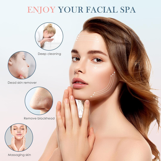 Electric Facial Cleanser - 6 in 1 Waterproof Facial brush