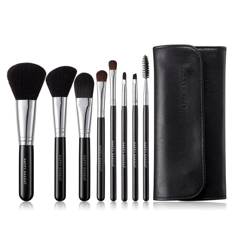 Portable Beauty: 8-Piece Travel Makeup Brush Set-3