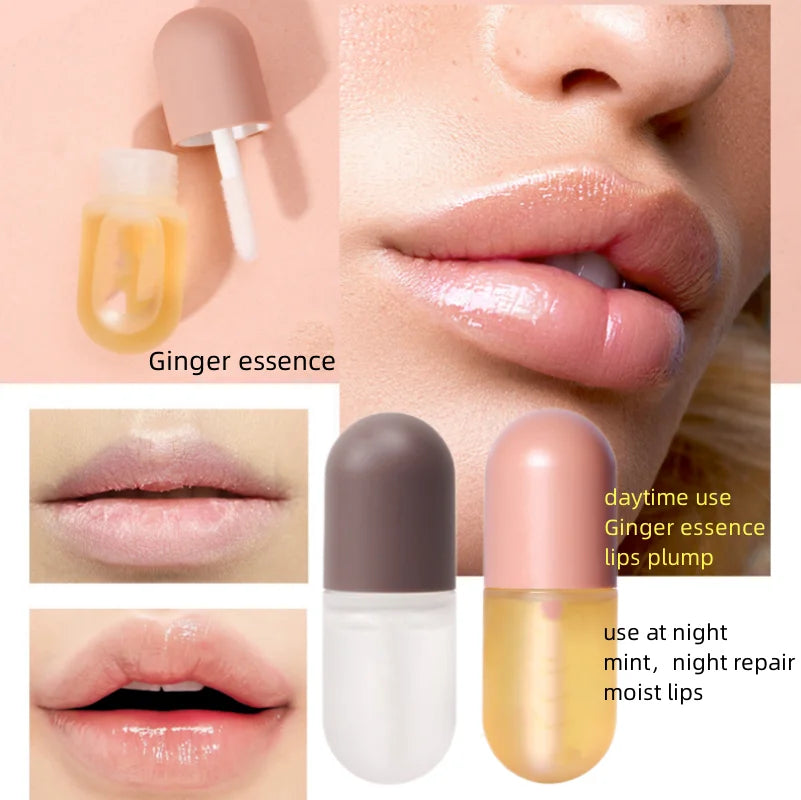 DEROL Ginger Extract Peppermint Lip Plumper Night Repair-2