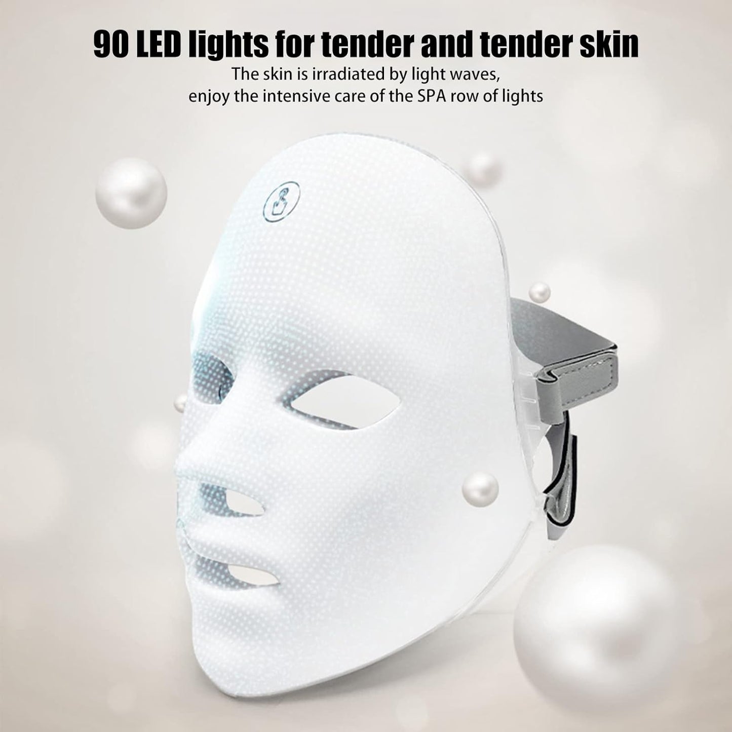 LED Light Therapy Face Mask -  7 Colour Photon Therapy Mask for Face Skin Rejuvenation, Facial Skin Treatment, Anti-Aging, Anti-Acne, Anti-Wrinkle