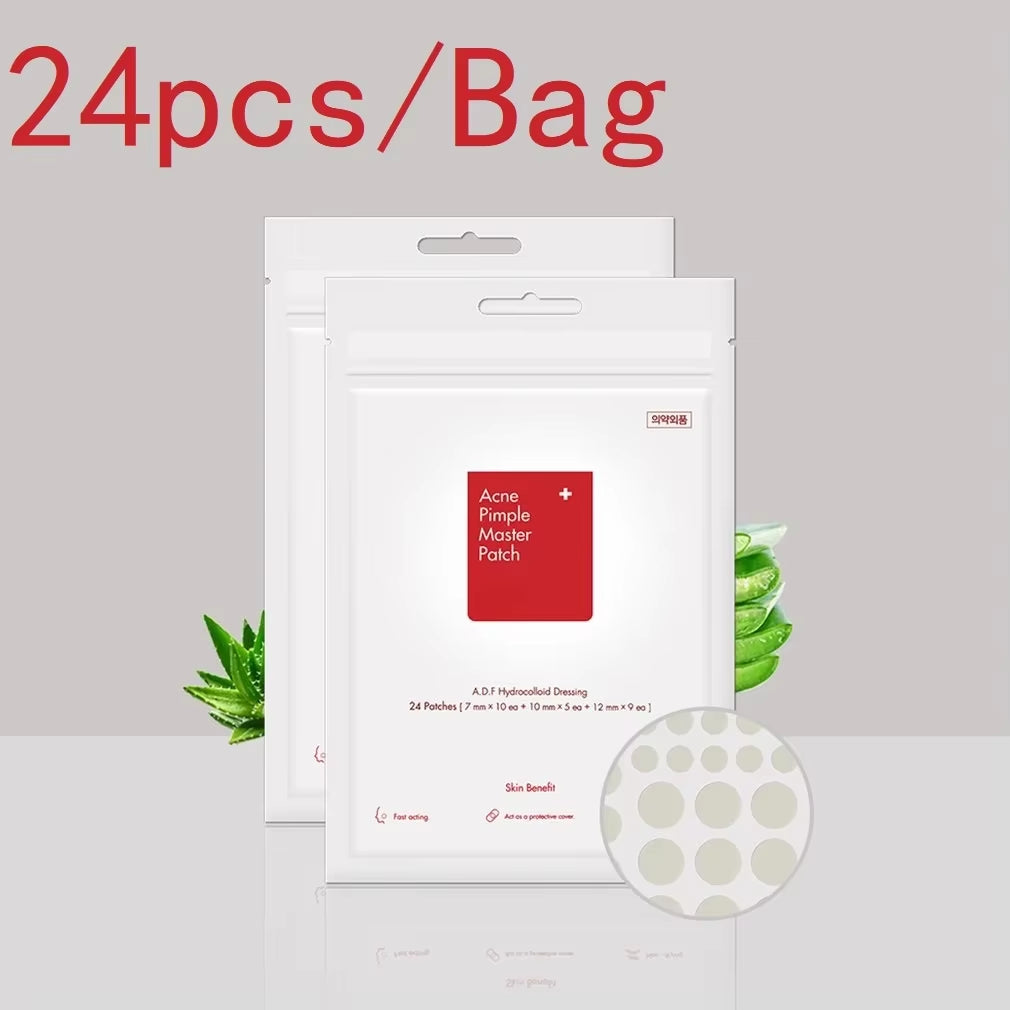 Closed Pimple Master Patch 24 Patches Invisible Absorption Secretions Breathable Makeup Colloidal Mask Skin Beauty Care Stickers