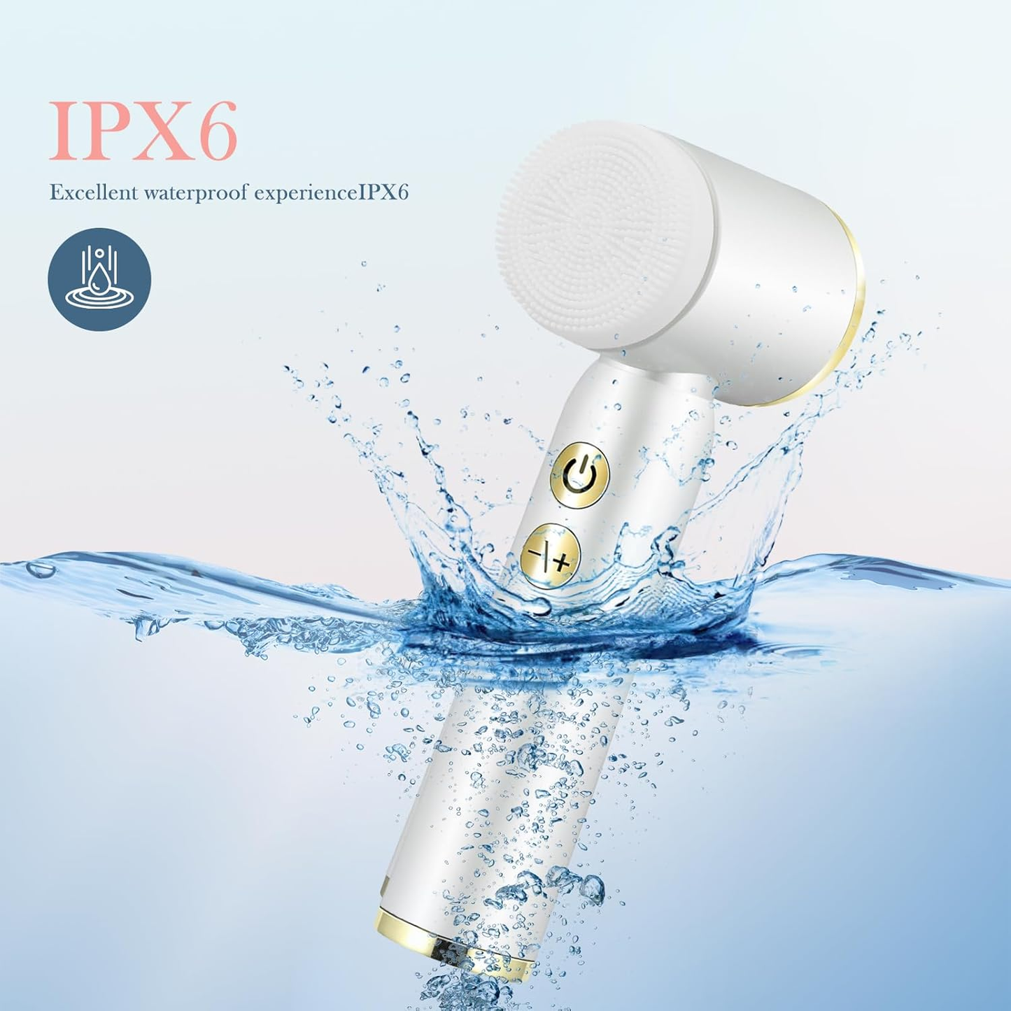 Electric Facial Cleanser - 6 in 1 Waterproof Facial brush
