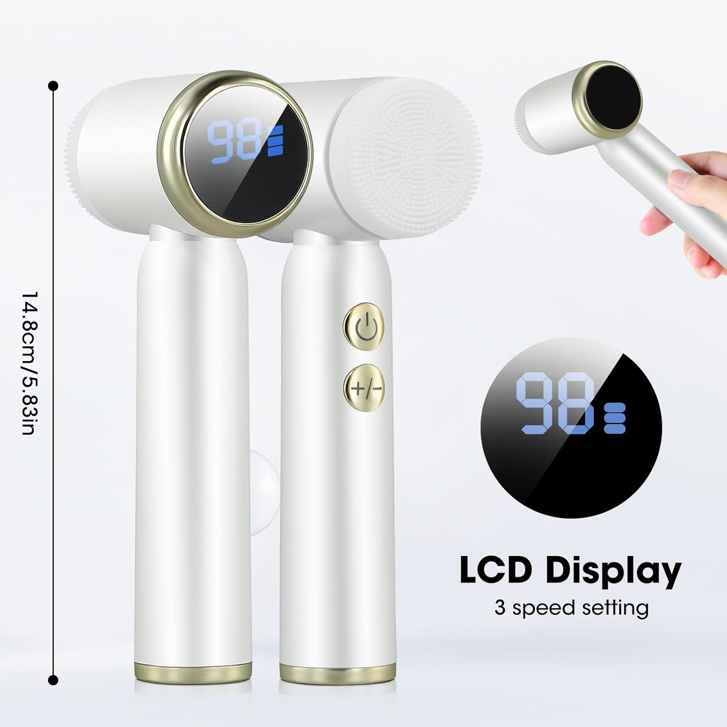 Electric Facial Cleanser - 6 in 1 Waterproof Facial brush