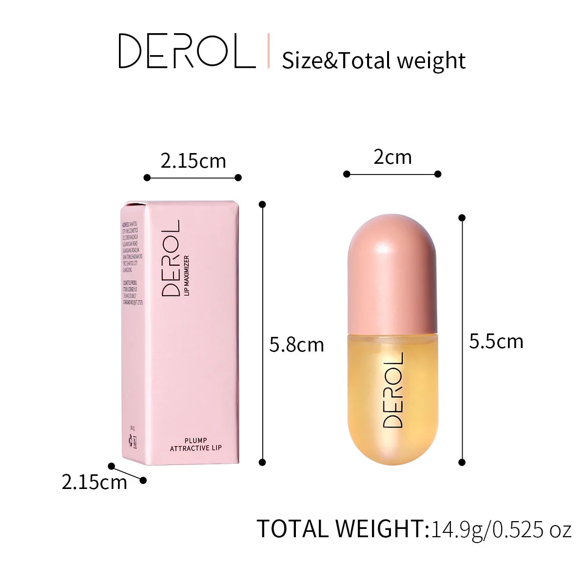 DEROL Ginger Extract Peppermint Lip Plumper Night Repair-7