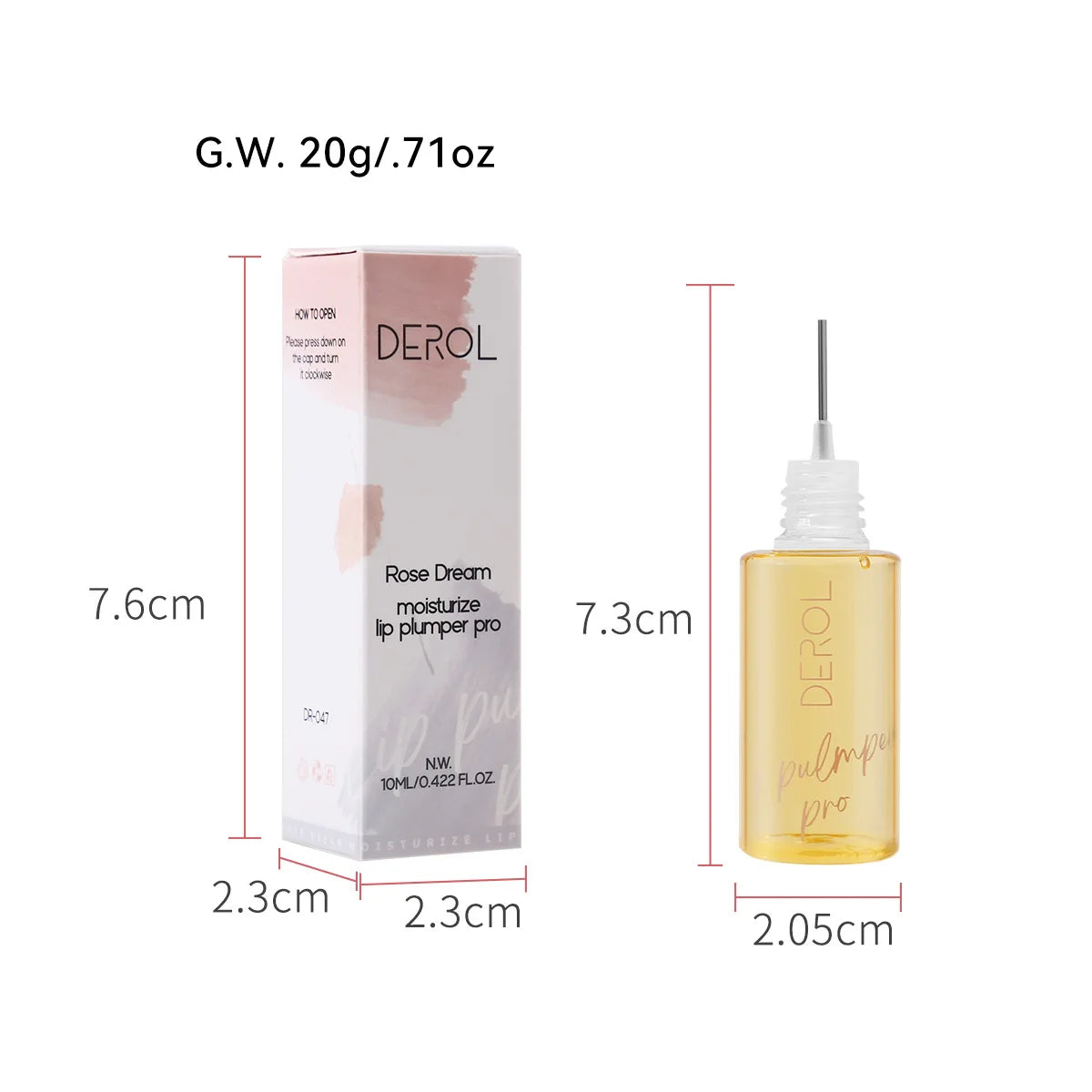 DEROL Ginger Extract Peppermint Lip Plumper Night Repair-8