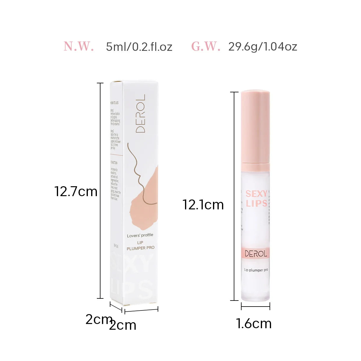 DEROL Ginger Extract Peppermint Lip Plumper Night Repair-10