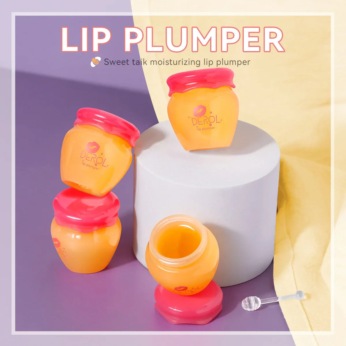 DEROL Ginger Extract Peppermint Lip Plumper Night Repair-4