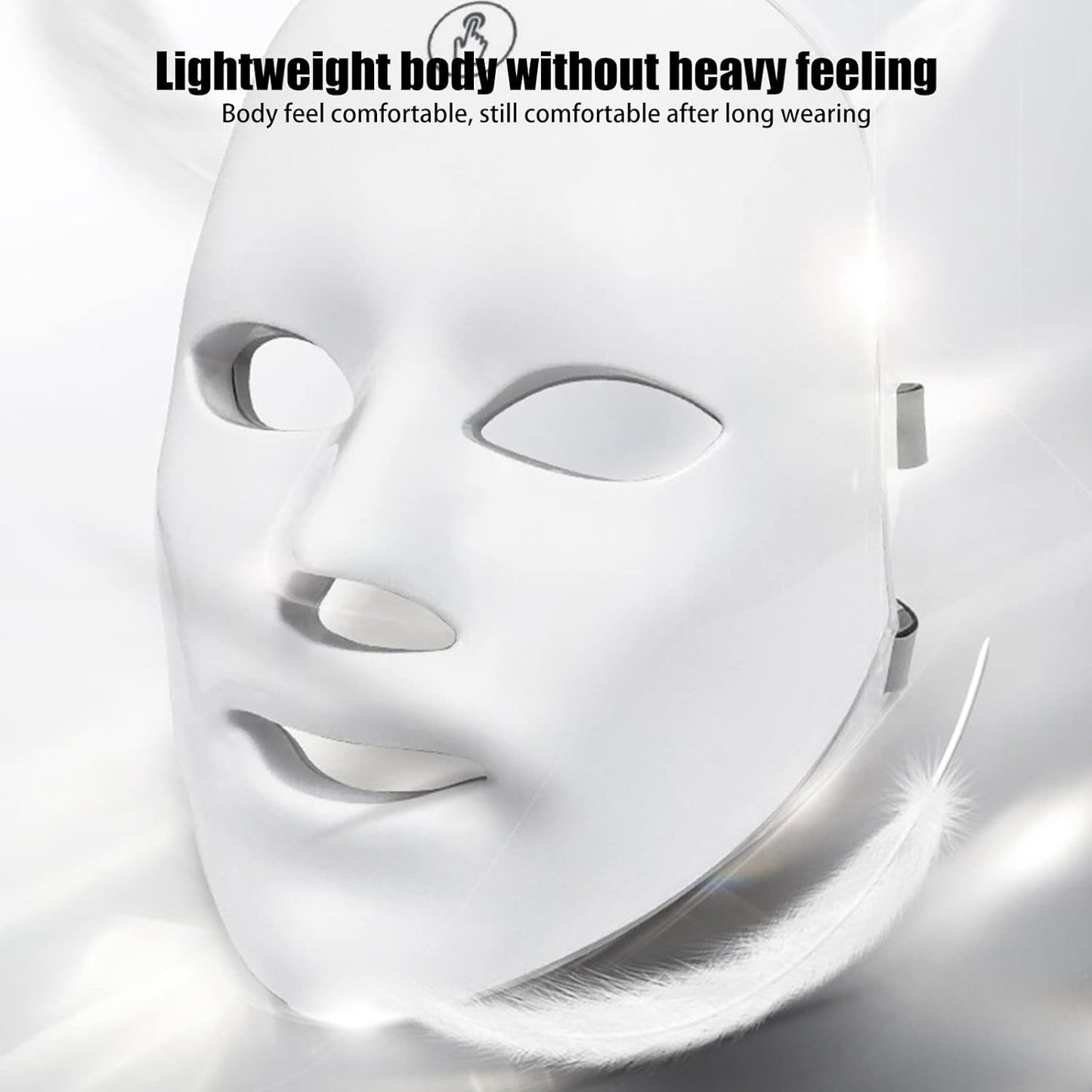 LED Light Therapy Face Mask -  7 Colour Photon Therapy Mask for Face Skin Rejuvenation, Facial Skin Treatment, Anti-Aging, Anti-Acne, Anti-Wrinkle