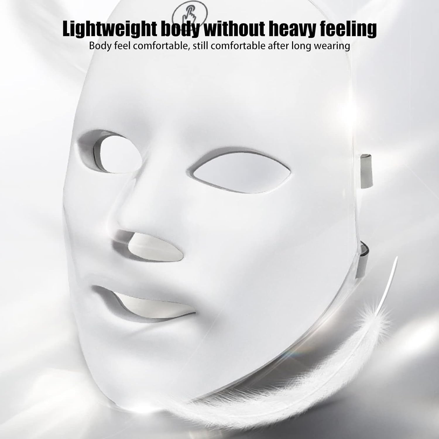 LED Light Therapy Face Mask -  7 Colour Photon Therapy Mask for Face Skin Rejuvenation, Facial Skin Treatment, Anti-Aging, Anti-Acne, Anti-Wrinkle