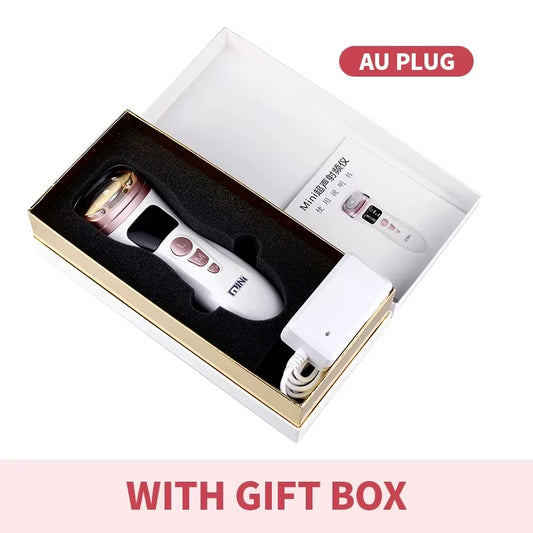 Mini HIFU Facial Skin EMS Microcurrent Portable Device  - Professional Beauty Massager for Lifting and Tightening