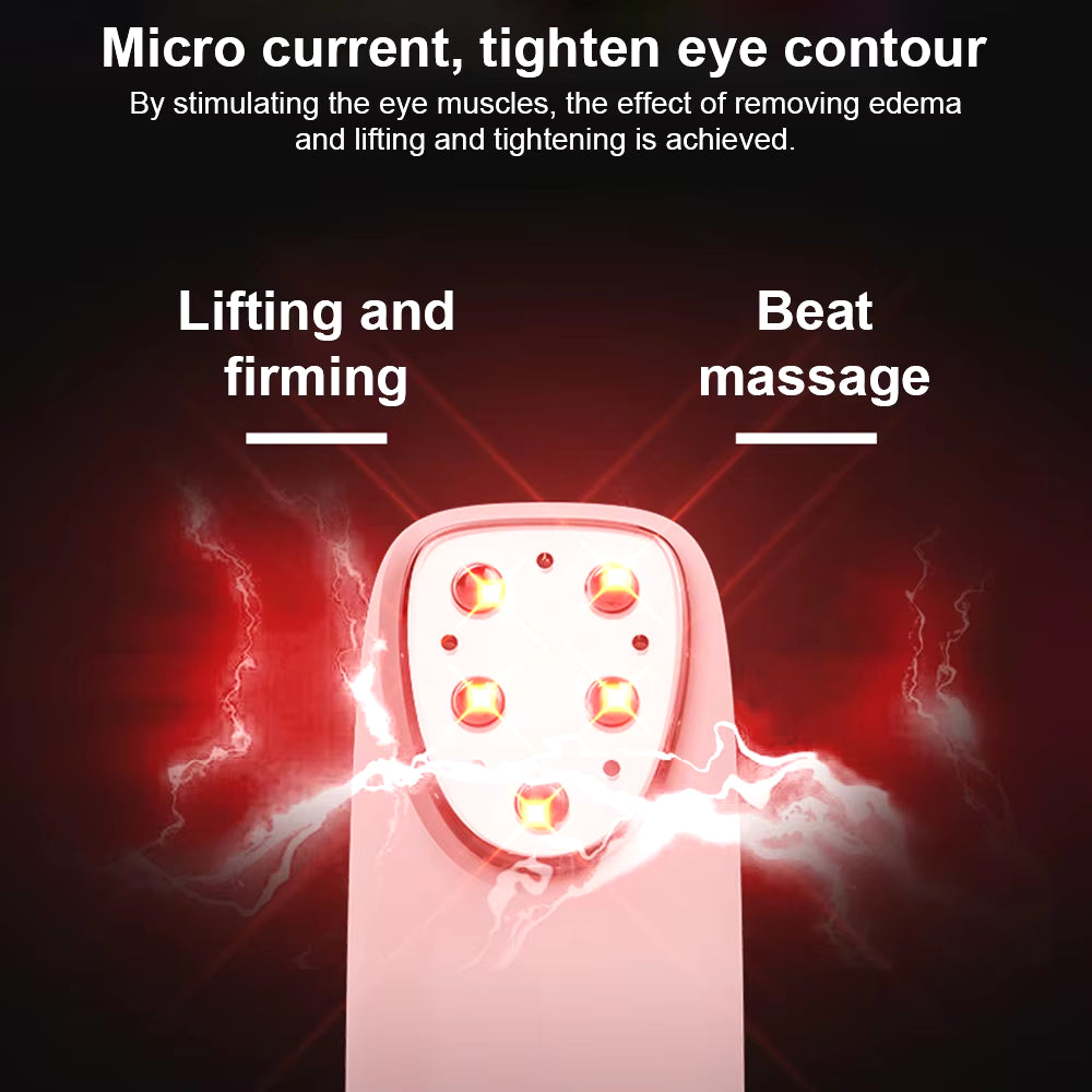 Electric Eye Massager Pen for Dark Circles and Wrinkle Reduction with Vibration and Radio Frequency Technology - Available in 5 Colors